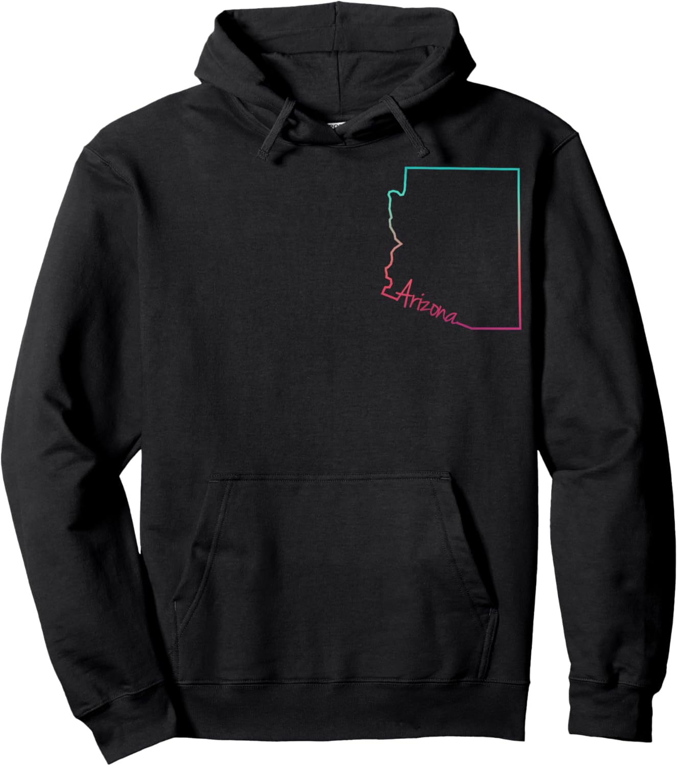 Arizona Grand Canyon Cactus Map AZ Lover Pride Trip Souvenir Hoodie - Hoodie | Black