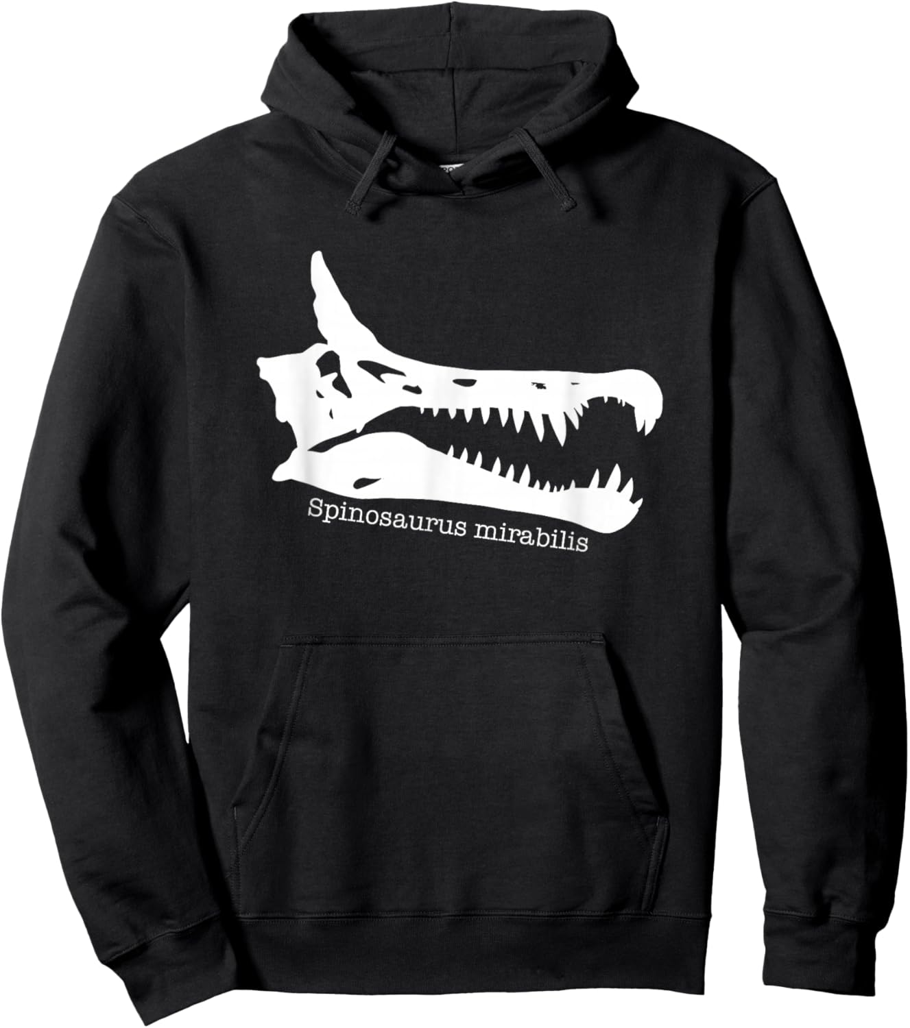 Spinosaurus Mirabilis - Retro Dinosaur Fossil Paleontology Hoodie - Hoodie | Black