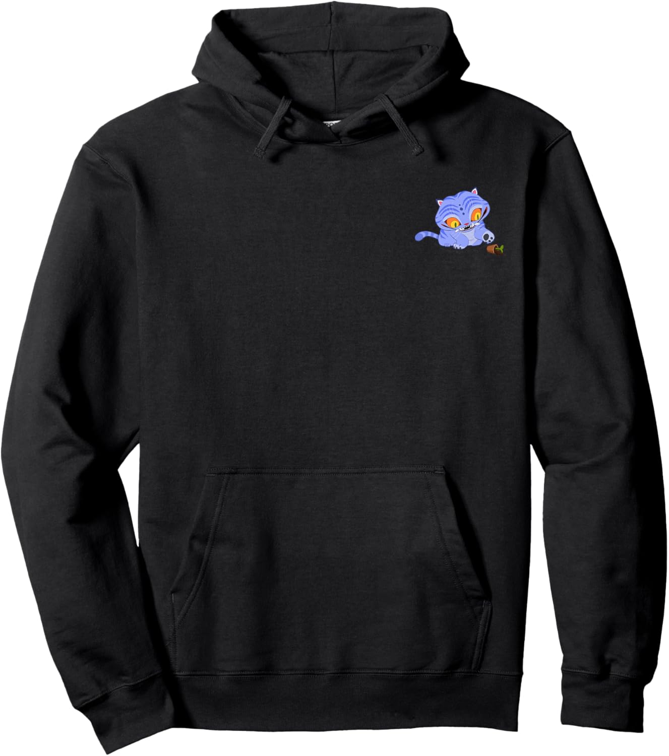 Kpop Demon Hunters Halloween Derpy & Plant Vase Pocket Logo Hoodie - Hoodie | Black