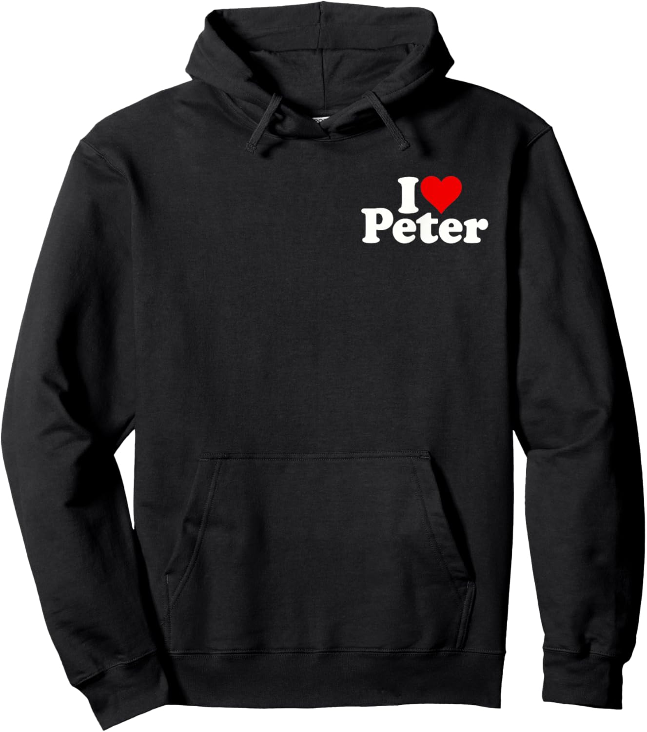 I Love Heart Peter Hoodie - Hoodie | Black