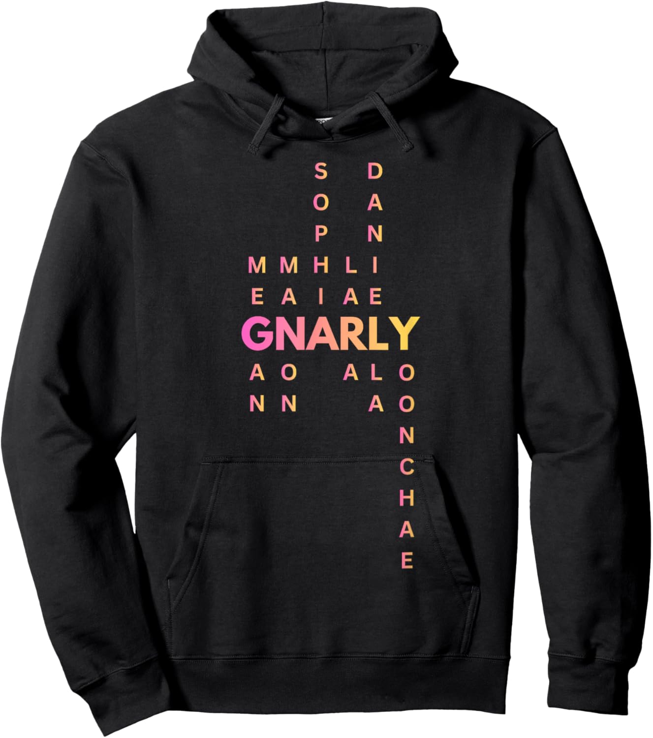 Gnarly Names (Pink Orange Yellow) Making Beats Hoodie - Hoodie | Black