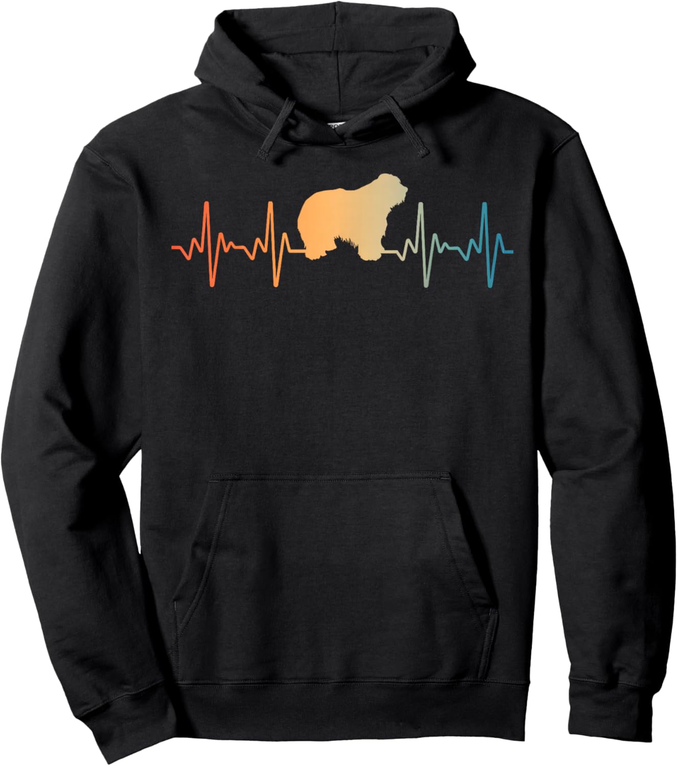 Cool Old English Sheepdog Art Women Sheepdog Lovers Hoodie - Hoodie | Black
