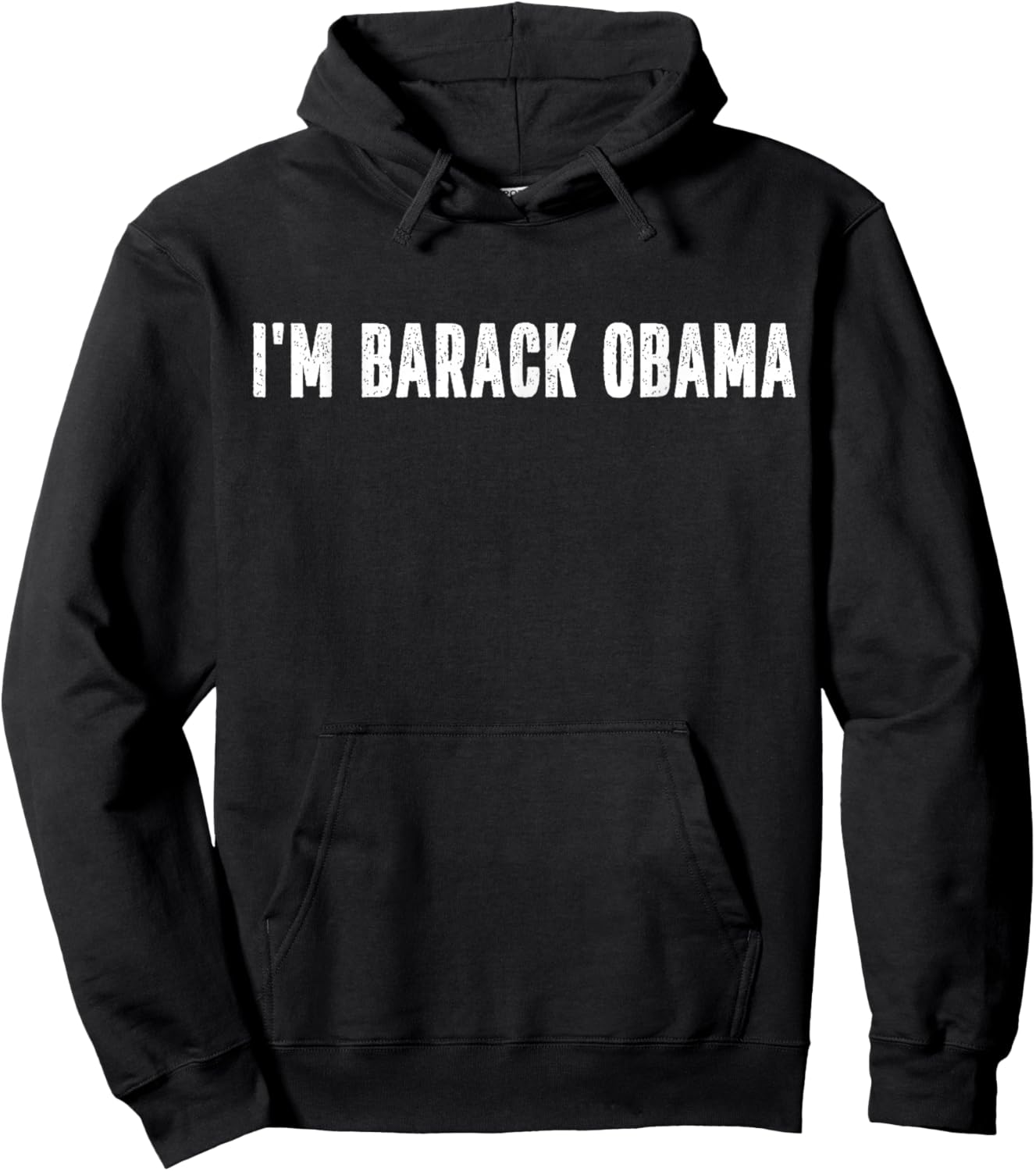 I'm Barack Obama Halloween Costume Instant Lazy Political Hoodie - Hoodie | Black