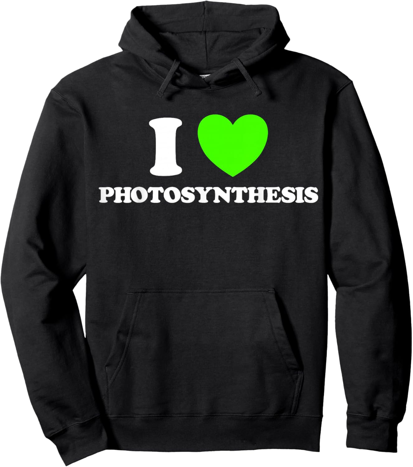 Heart Plant Science Chlorophyll Garden Solar Grow Green Fan Hoodie - Hoodie | Black