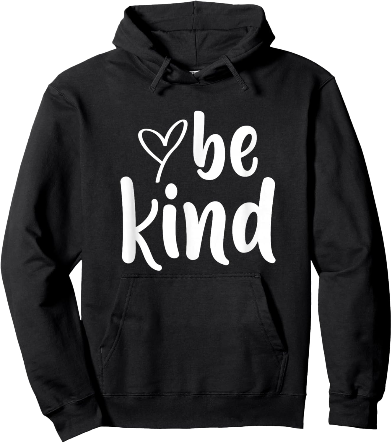 Be Kind Minimalist Love Kindness Positive Hoodie - Hoodie | Black