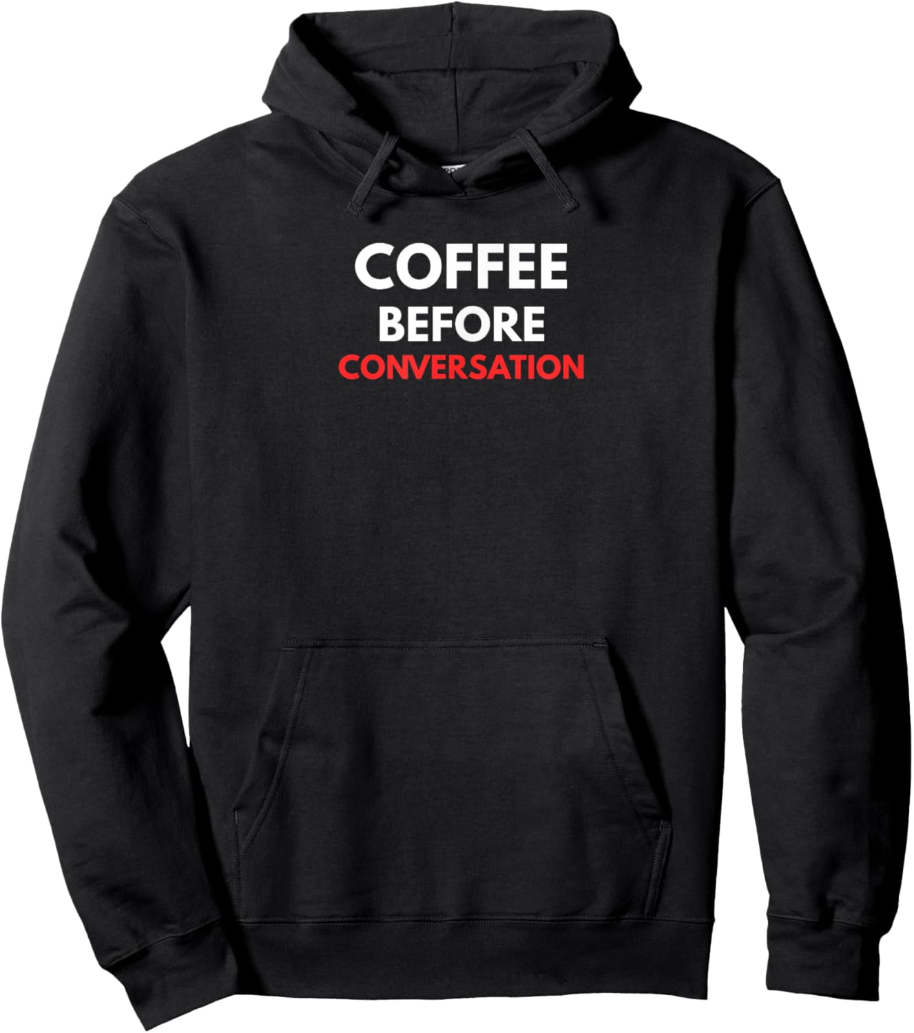 Funny Caffiene with Attitude Hoodie - Hoodie | Black