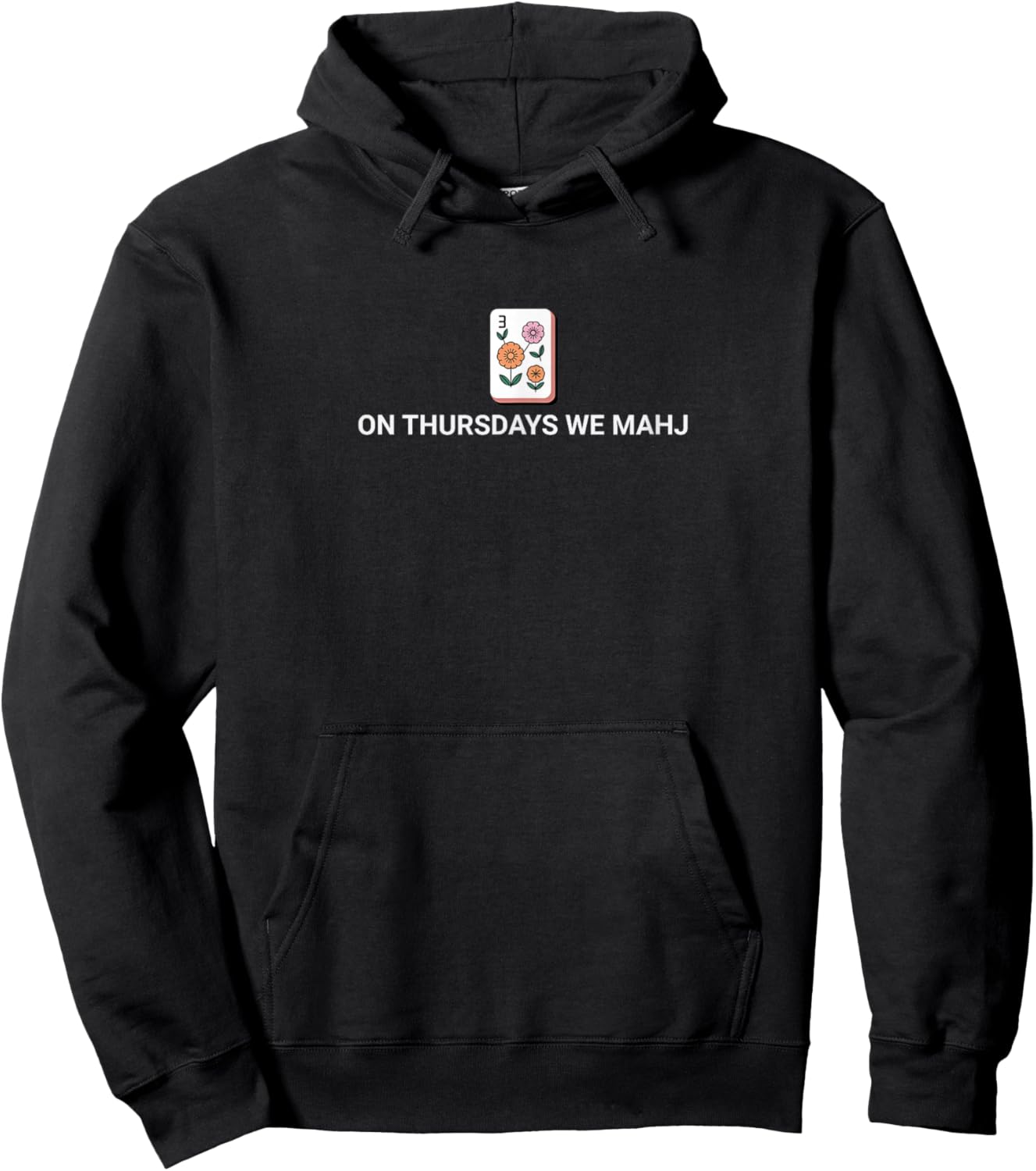 On Thursdays We Mahj Hoodie - Hoodie | Black
