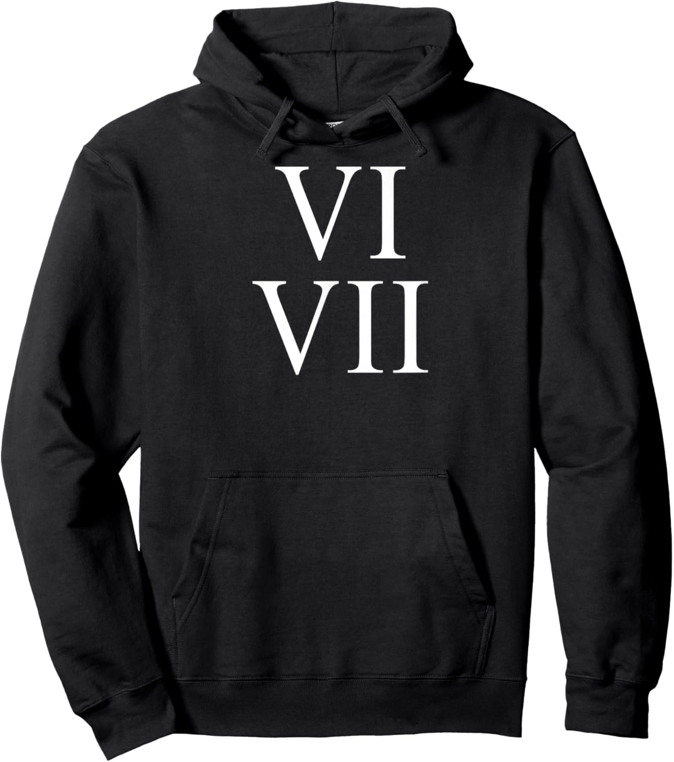 67 Roman Numerals VI VII Funny Six Seven Meme Matching Group Hoodie - Hoodie | Black