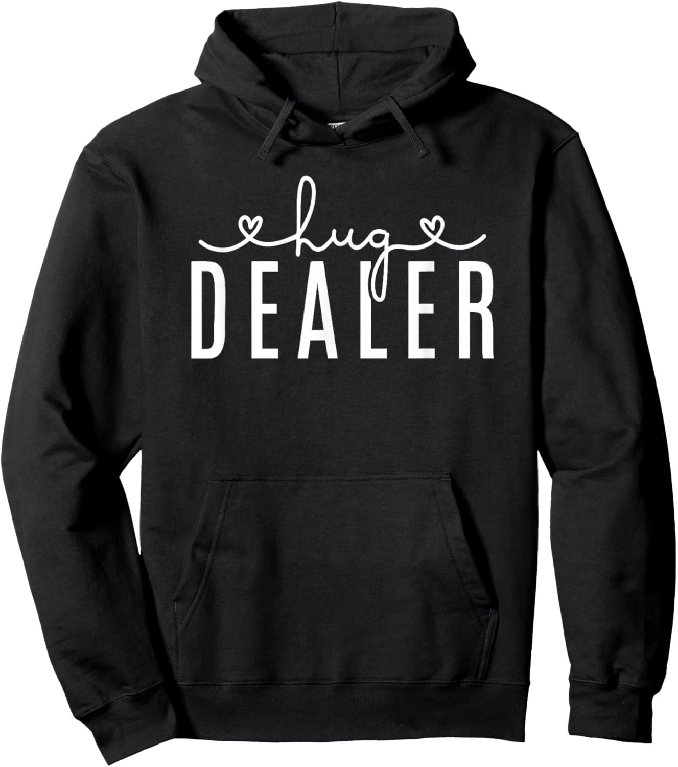 Hug Dealer EDM Raver Sarcastic Pun Cuddling Hoodie - Hoodie | Black
