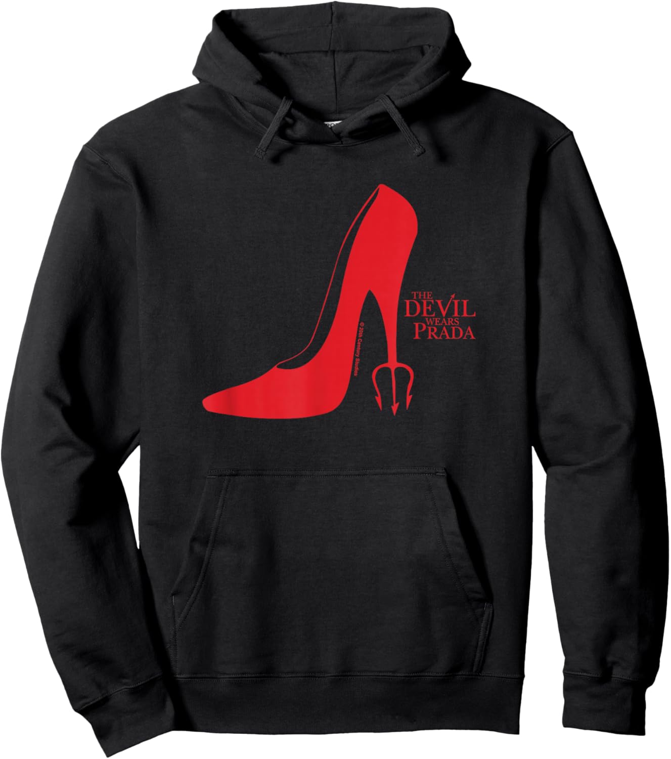 The Devil Wears Prada Red Heel Pitchfork Logo Hoodie - Hoodie | Black