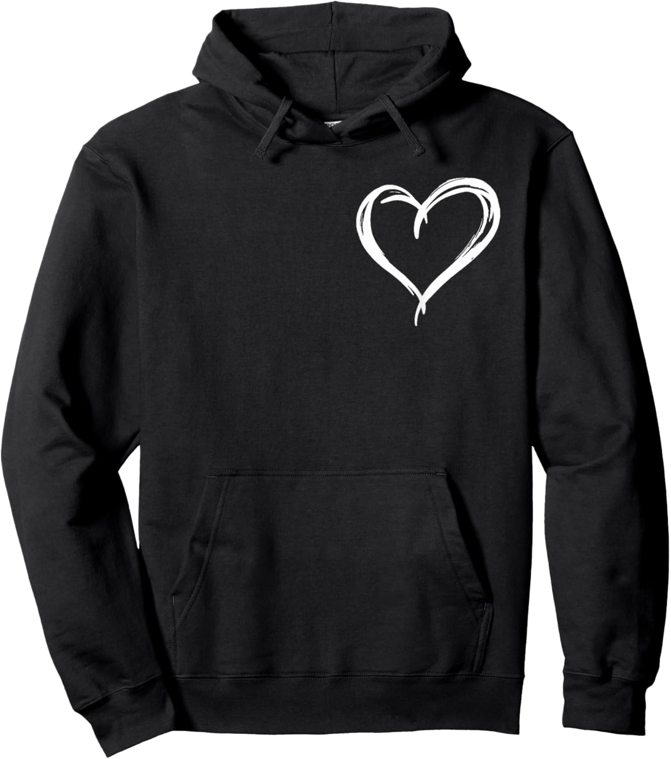 Valentines Day Heart Love Couple Romantic Art Graphic Hoodie - Hoodie | Black