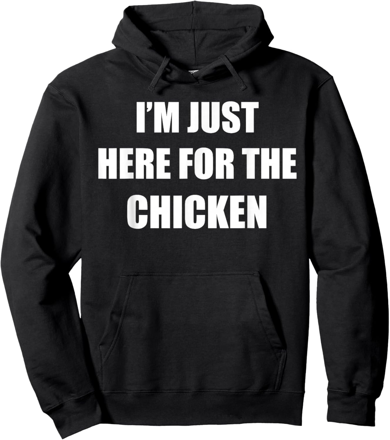I'm Just Here for The Chicken Halloween Party Couple Costume Hoodie - Hoodie | Black
