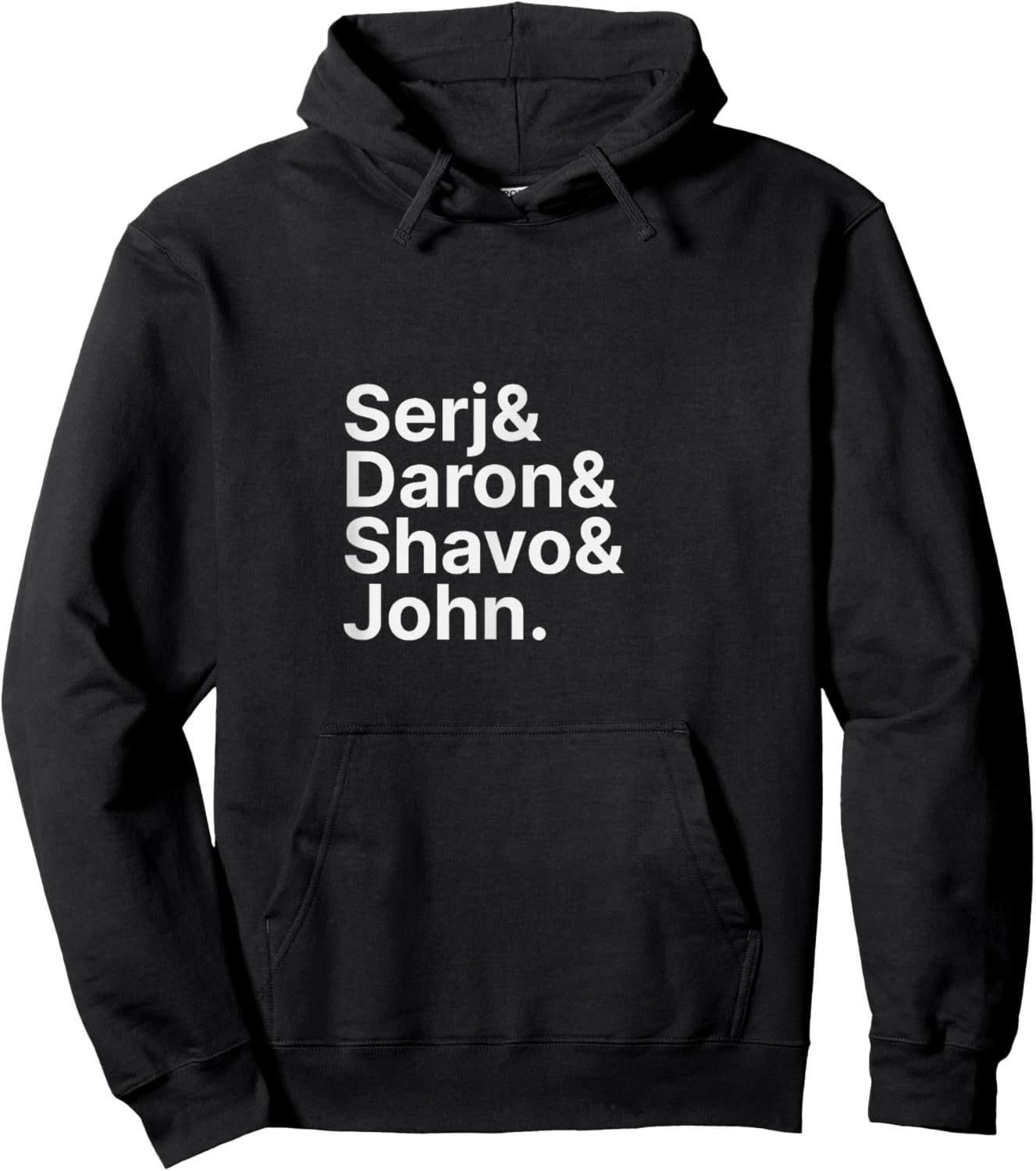Serj & Daron & Shavo & John Ampersand Hoodie - Hoodie | Black