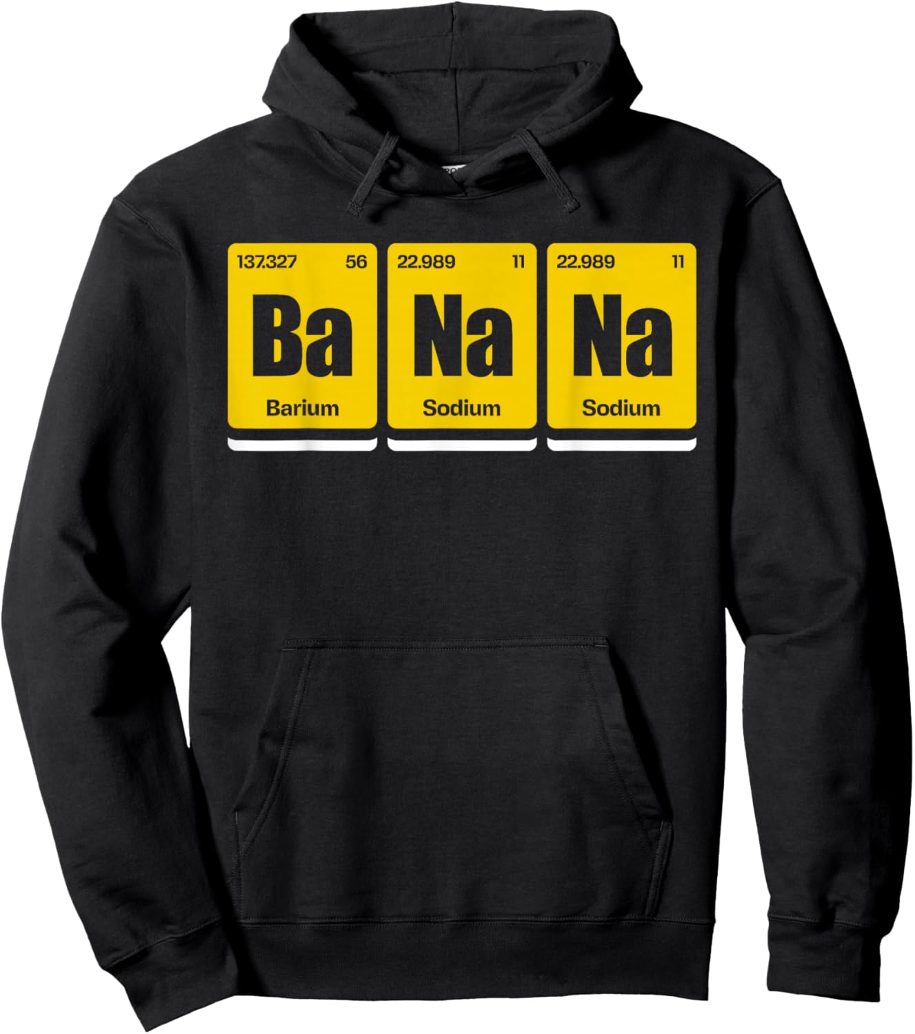 Banana Periodic Table of Elements Hoodie - Hoodie | Black