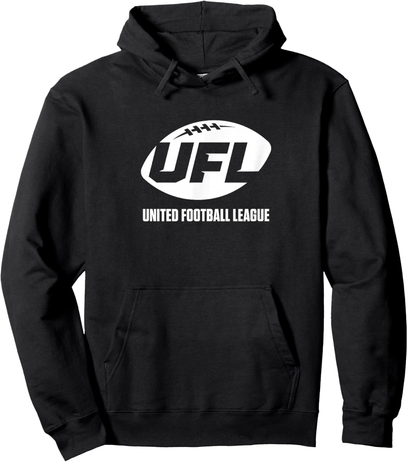 UFL Primary Logo (Black) - United Football League Hoodie - Hoodie | Black