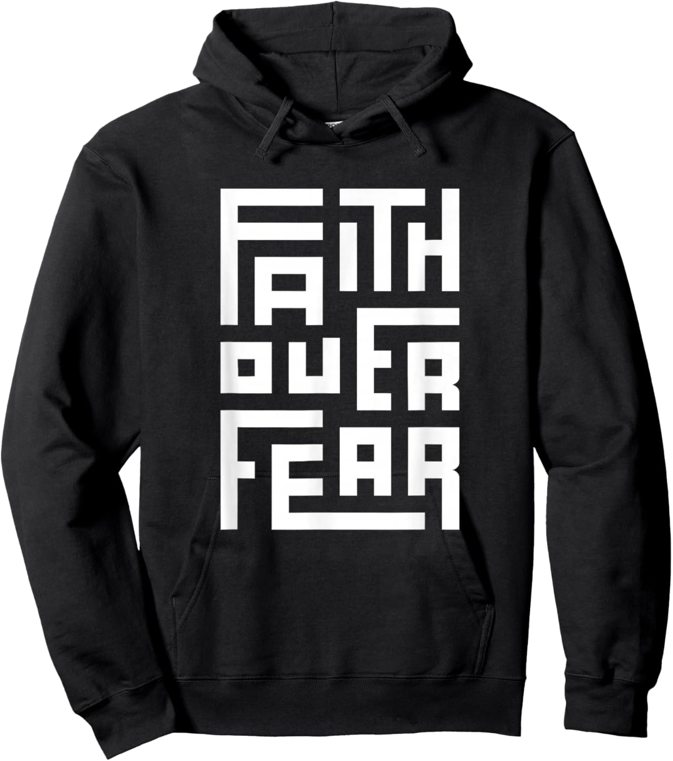 Faith Over Fear Believe Trust Motivation Hoodie - Hoodie | Black