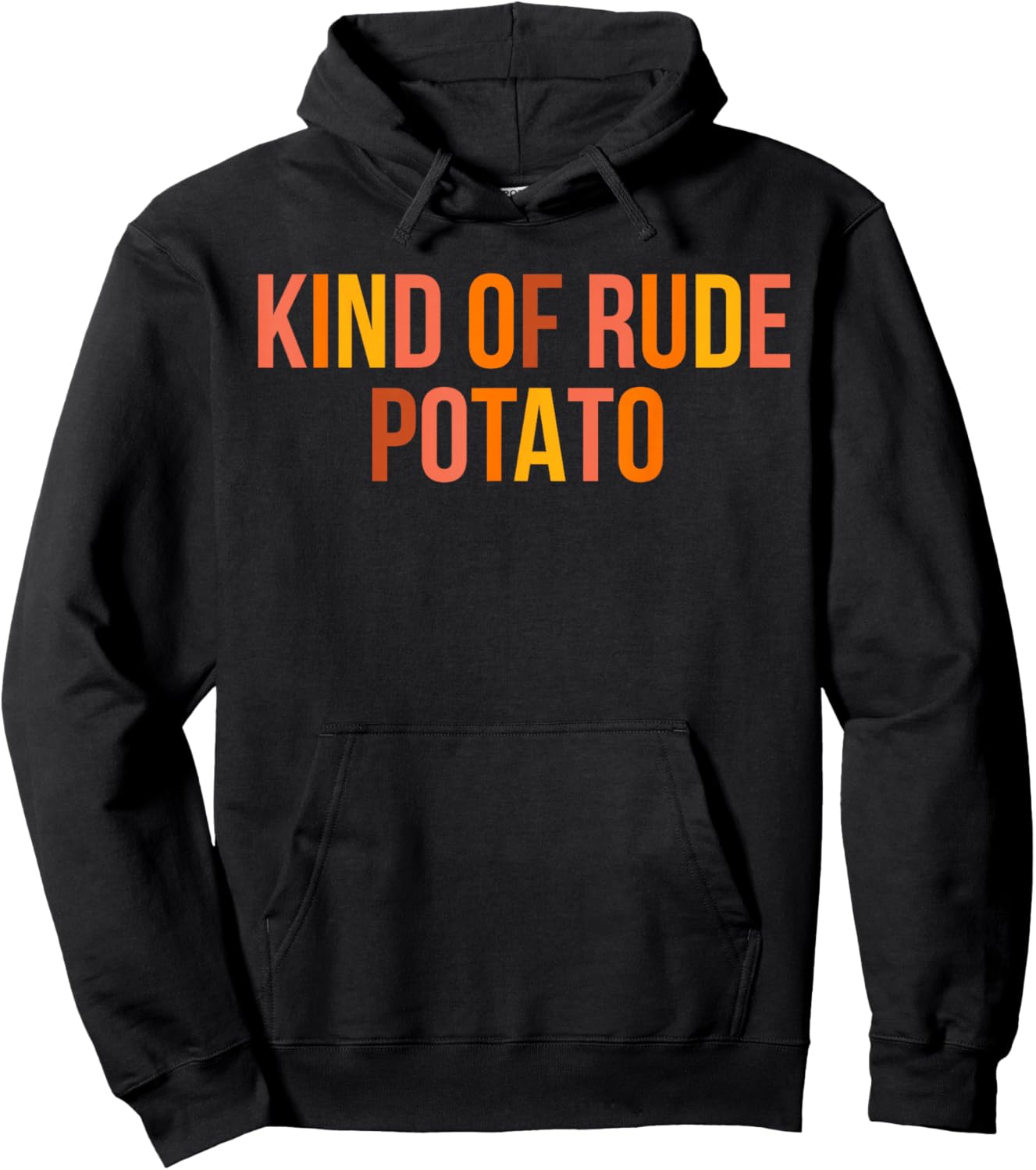 Sweet Potato and Kind of Rude Potato Thanksgiving Couple Hoodie - Hoodie | Black