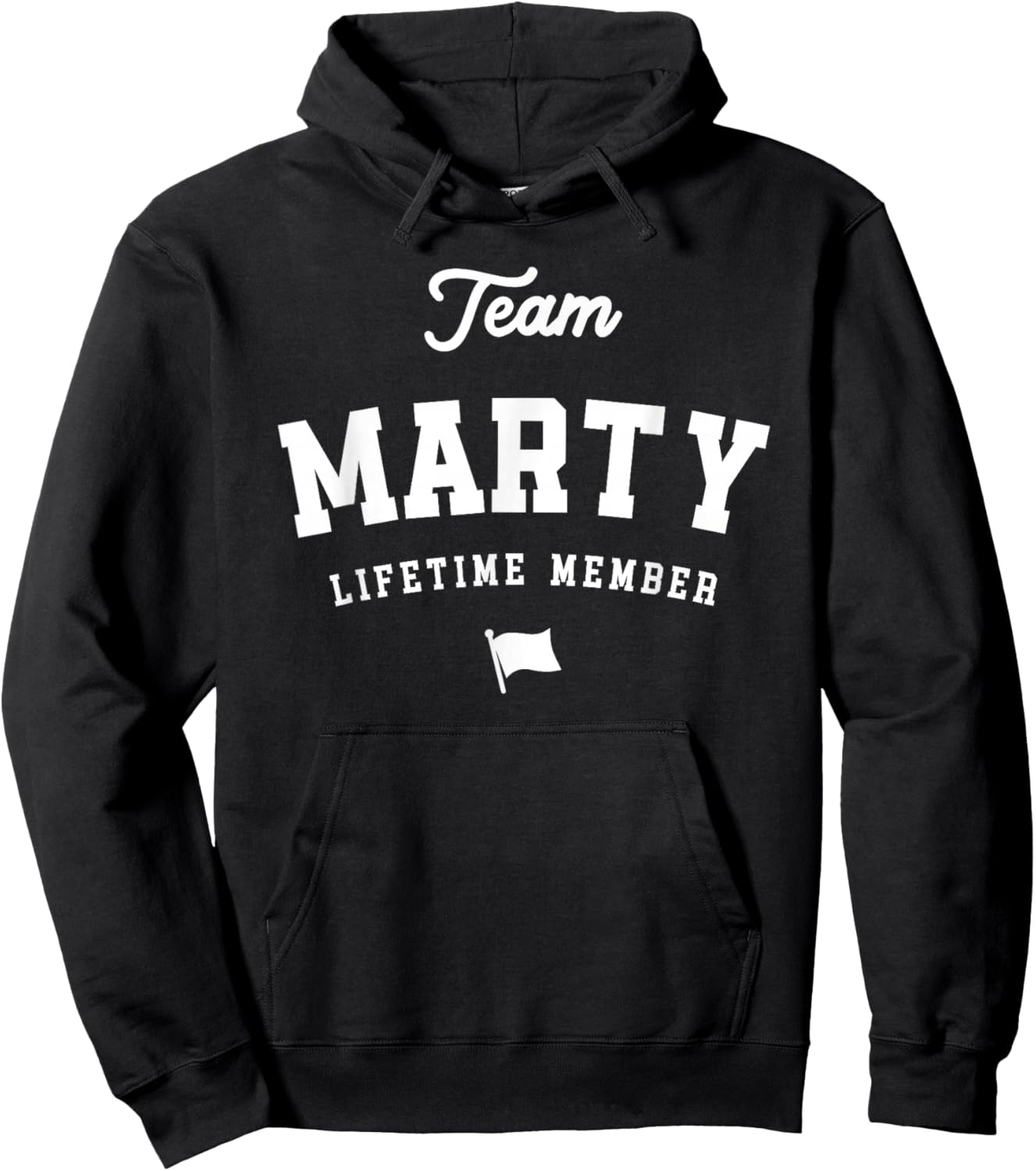 Team Marty Lifetime Member Funny Name Marty Hoodie - Hoodie | Black