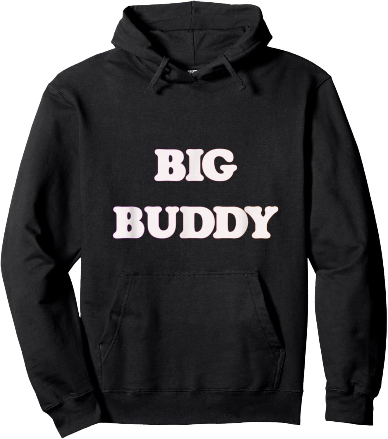 Big Buddy for Kids, Toddlers, Boys Cute Funny Hoodie - Hoodie | Black