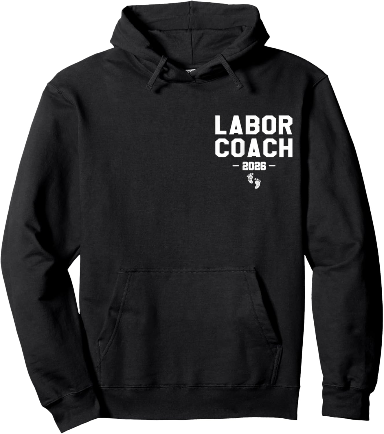 Labor Coach Est. 2026 First Time Dad Hoodie - Hoodie | Black