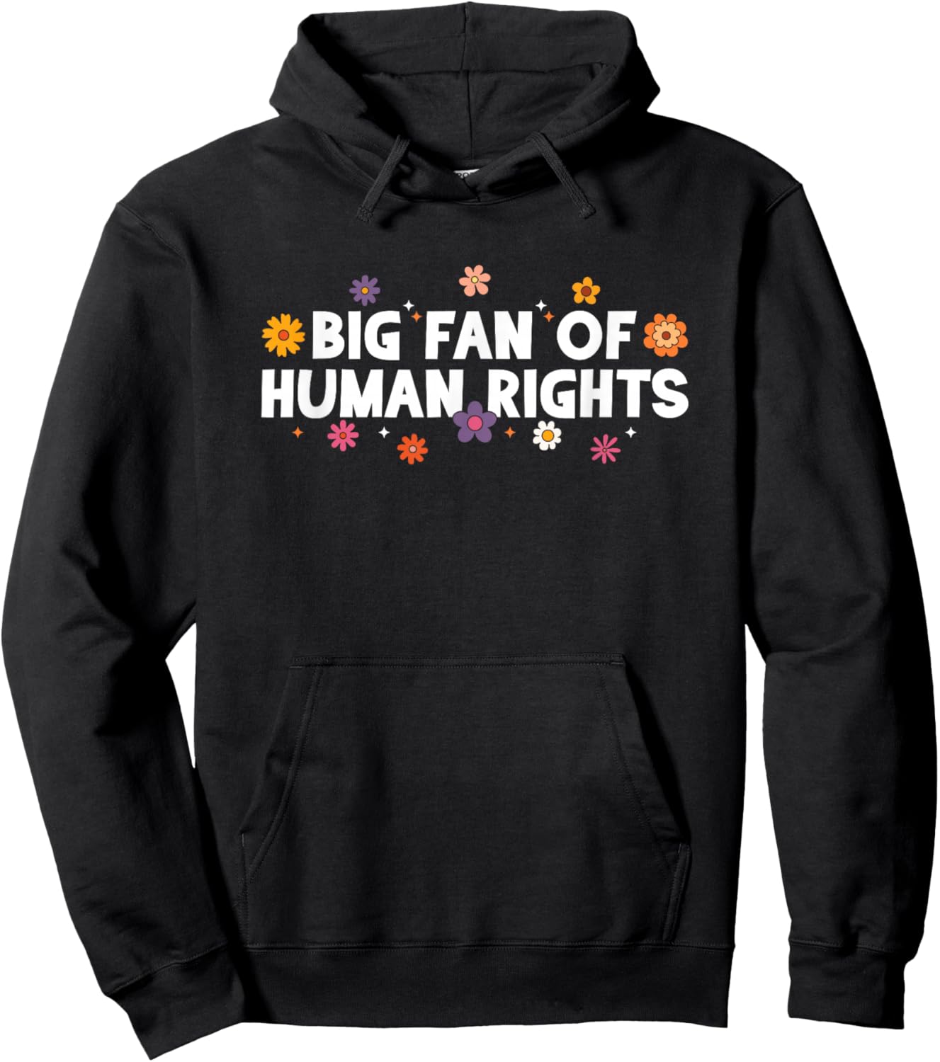 Big Fan of Human Rights, Equality, Inclusion, Protest Hoodie - Hoodie | Black