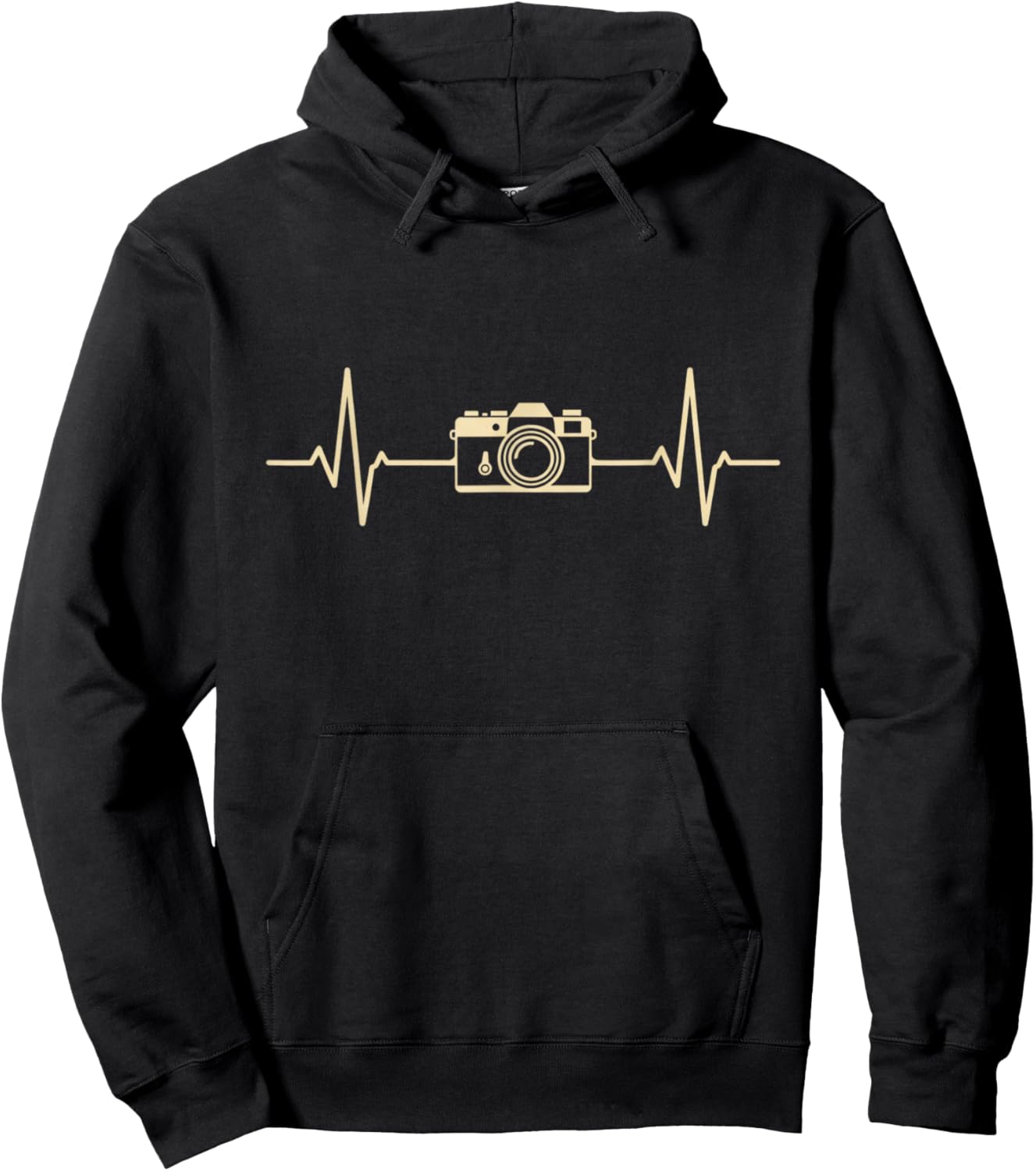 Photographer EKG Heartbeat Camera Photo Art Hoodie - Hoodie | Black