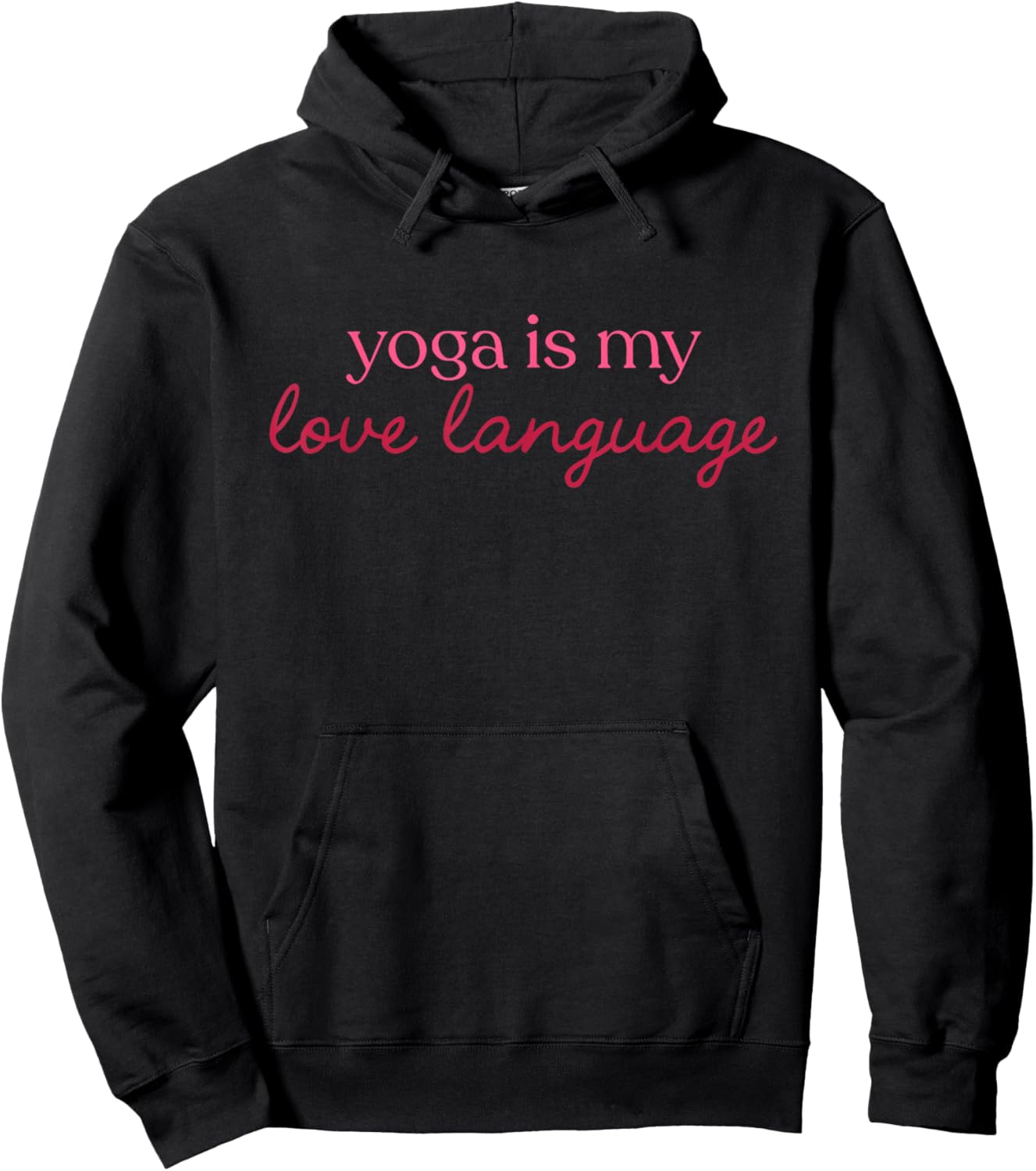 Yoga is My Love Language Hoodie - Hoodie | Black