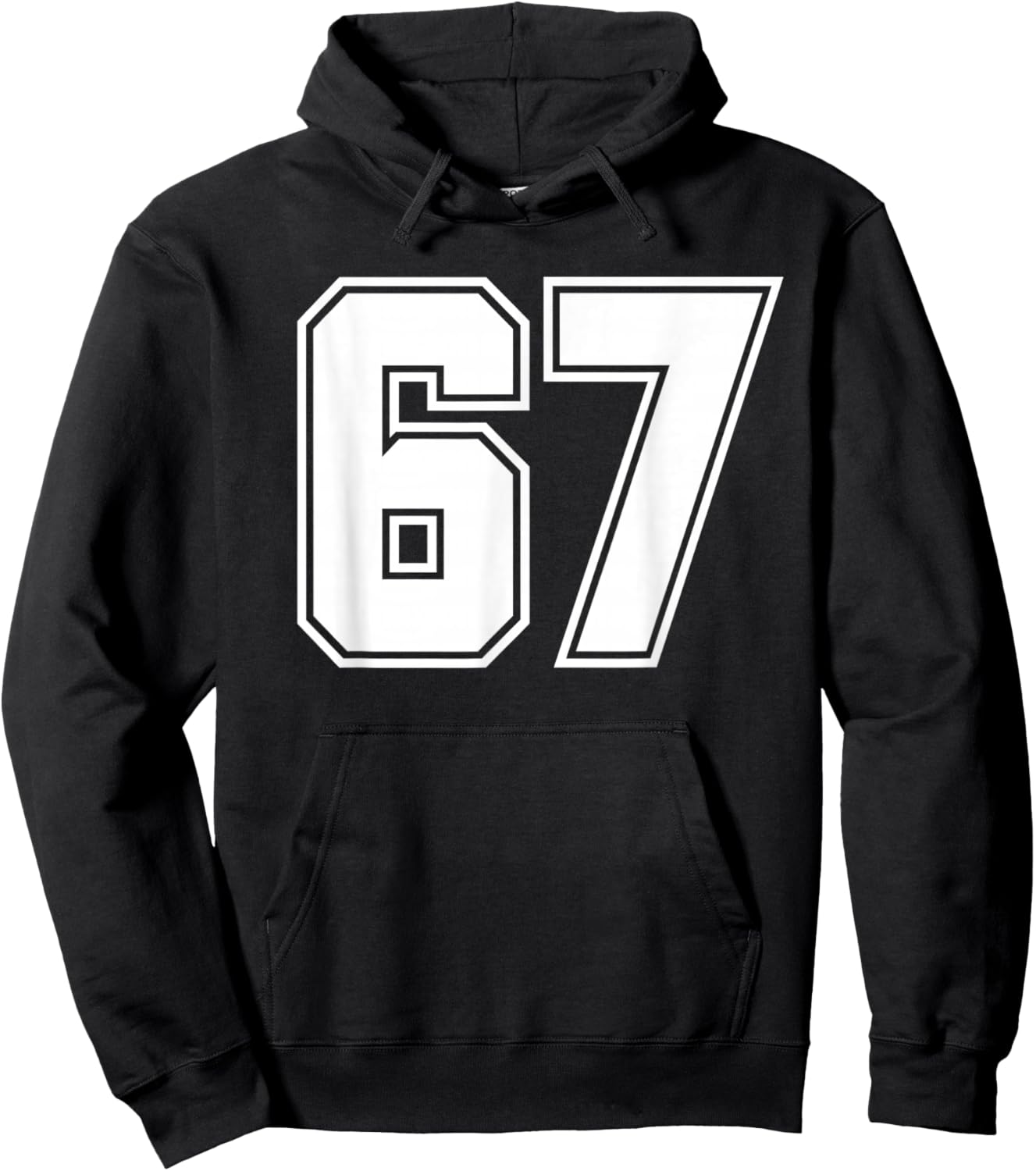 6 7 Number 67 Gen Alpha Meme Hoodie - Hoodie | Black