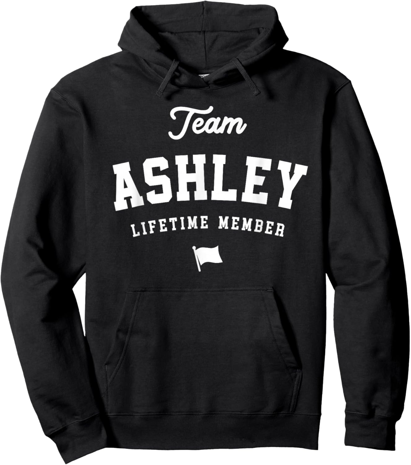 Team Ashley Lifetime Member Funny Name Ashley Hoodie - Hoodie | Black