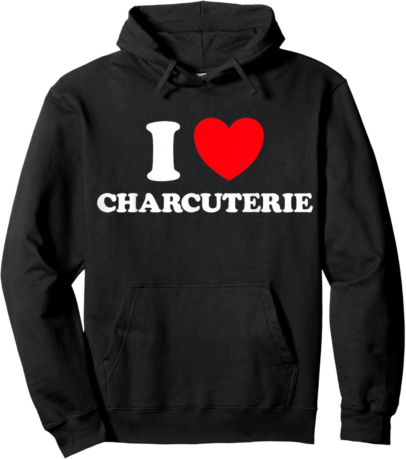 Charcuterie Heart Funny Cute Board Party Entertaining Fan Hoodie - Hoodie | Black