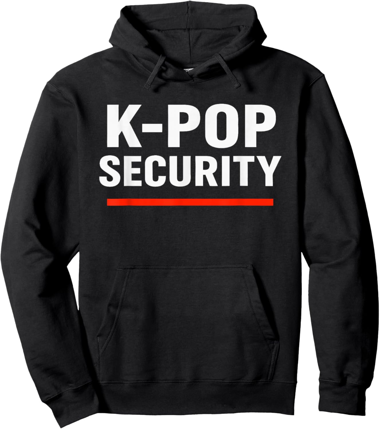 Funny K-Pop Security Halloween Costume for Parents Hoodie - Hoodie | Black