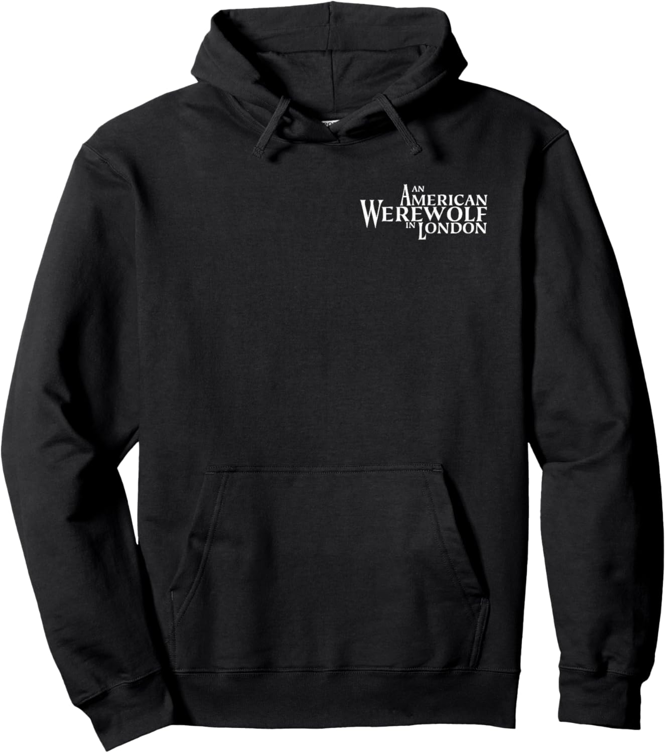 an American Werewolf in London Logo and Beast Front & Back Hoodie - Hoodie | Black