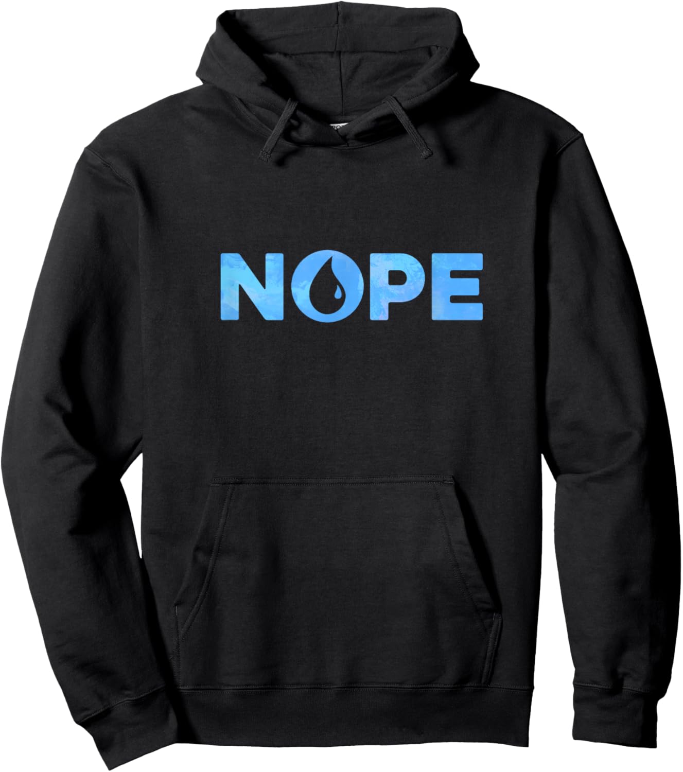 Nope Blue Color Island Mana Magic Hoodie - Hoodie | Black
