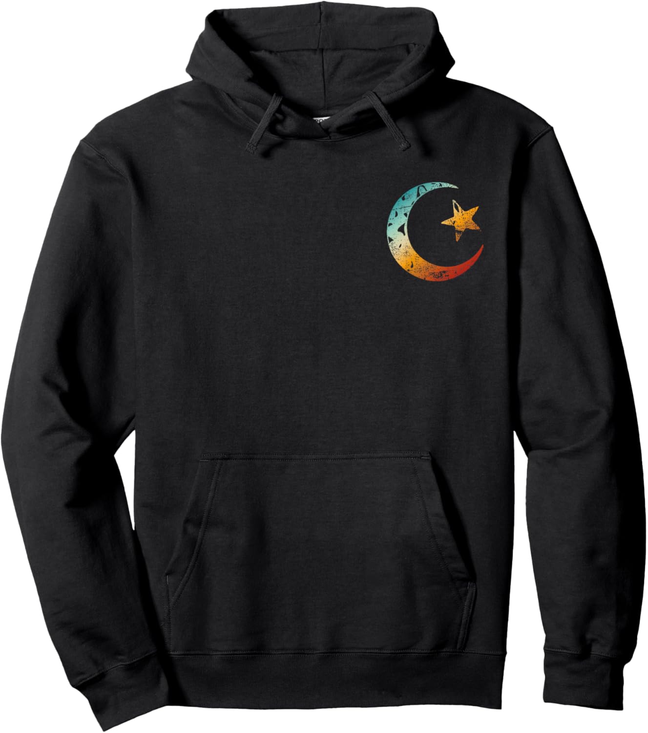 Islam Symbol Star Crescent Islamic Muslim Ramadan Hoodie - Hoodie | Black