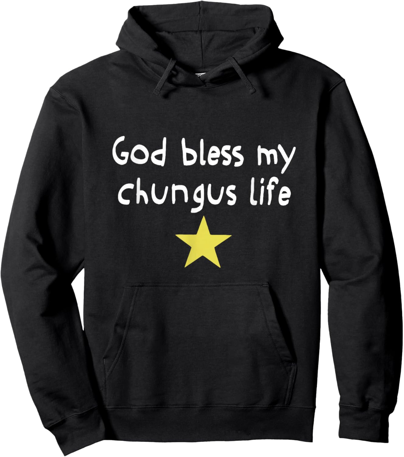 God Bless My Chungus Life Meme Funny Brainrot Meme Women Men Hoodie - Hoodie | Black