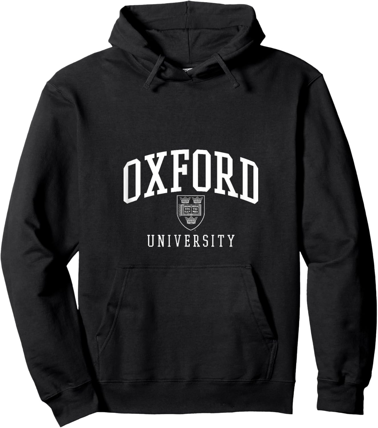 Oxford University Crest Collegiate Academic Oxbridge PAFI247 Hoodie - Hoodie | Black