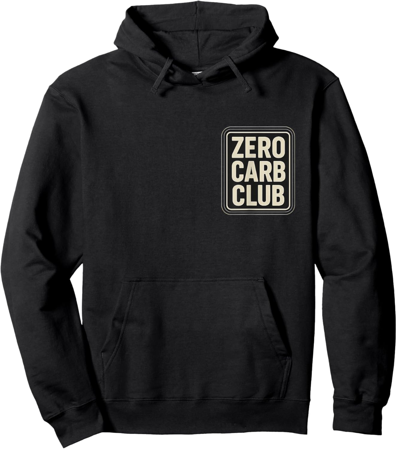 Zero Carb Club Keto Ketogenic Diet Carnivore Meat Lover Joke Hoodie - Hoodie | Black