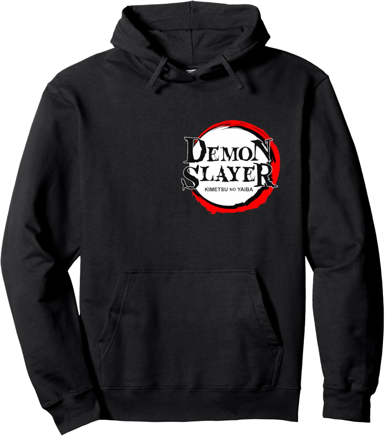 Kids Demon Slayer: Kimetsu no Yaiba Vintage Logo Hoodie - Hoodie | Black
