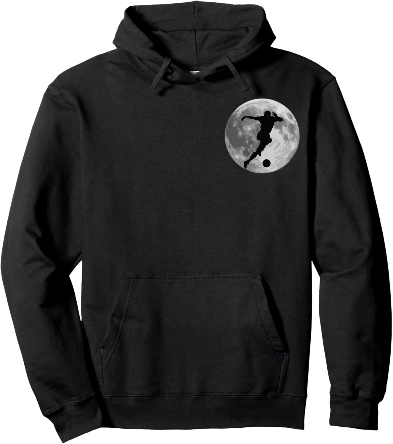 Soccer Player Players Coach Fan Child Man Moon Hoodie - Hoodie | Black