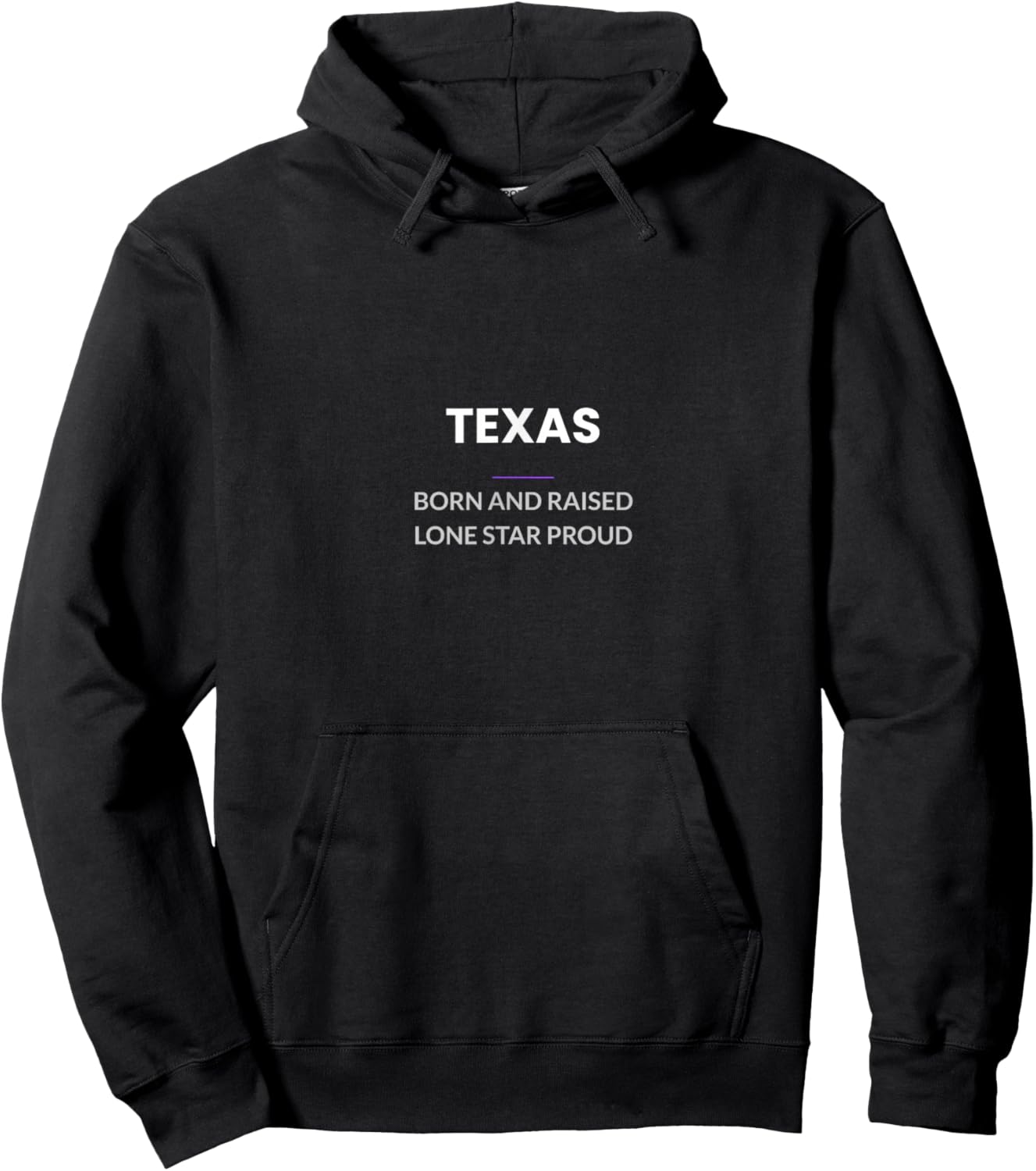 Texas Born and Raised Lone Star Proud Hoodie - Hoodie | Black