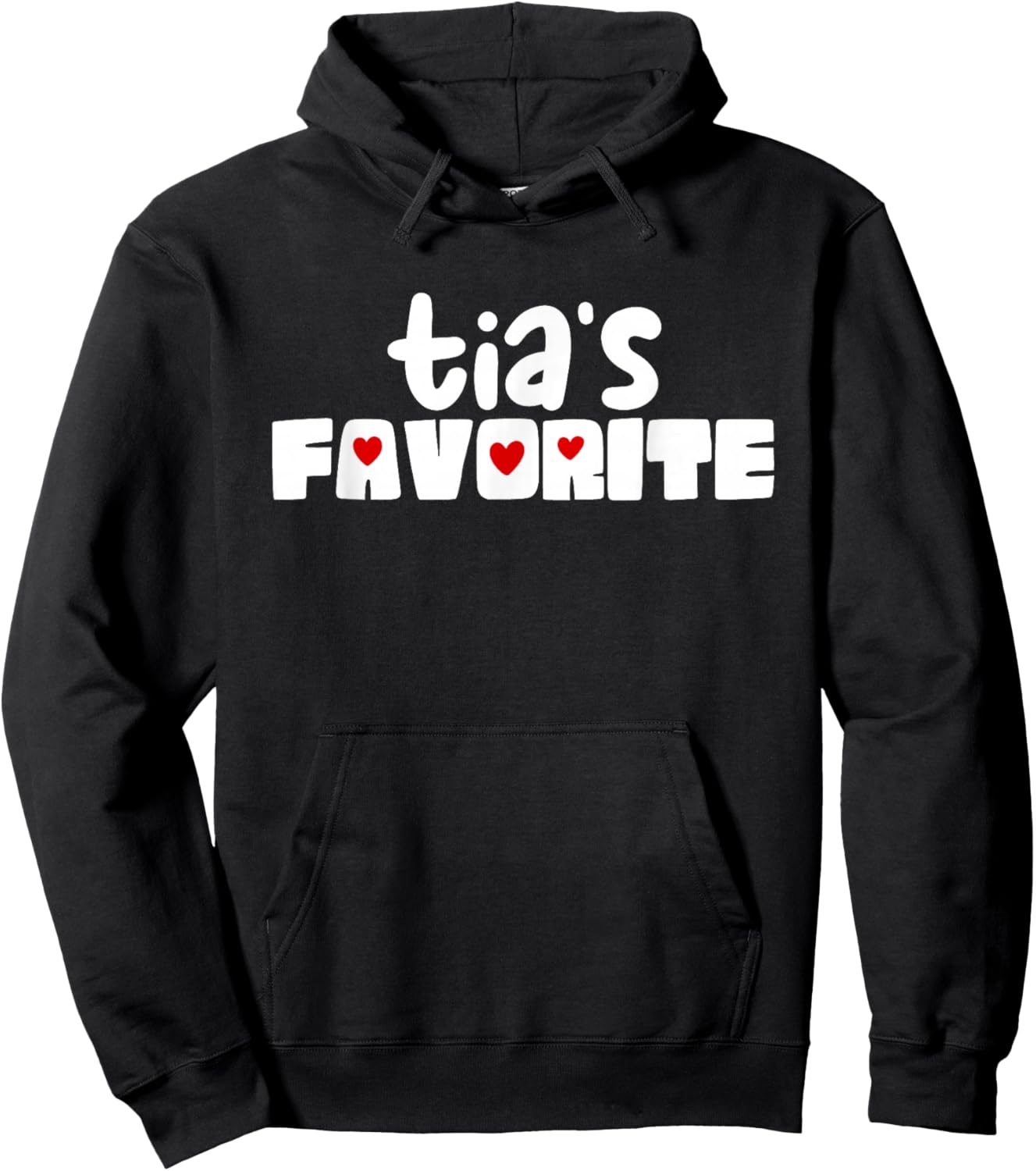 Tia's Favorite Grandchild Funny Mother's Day Hoodie - Hoodie | Black
