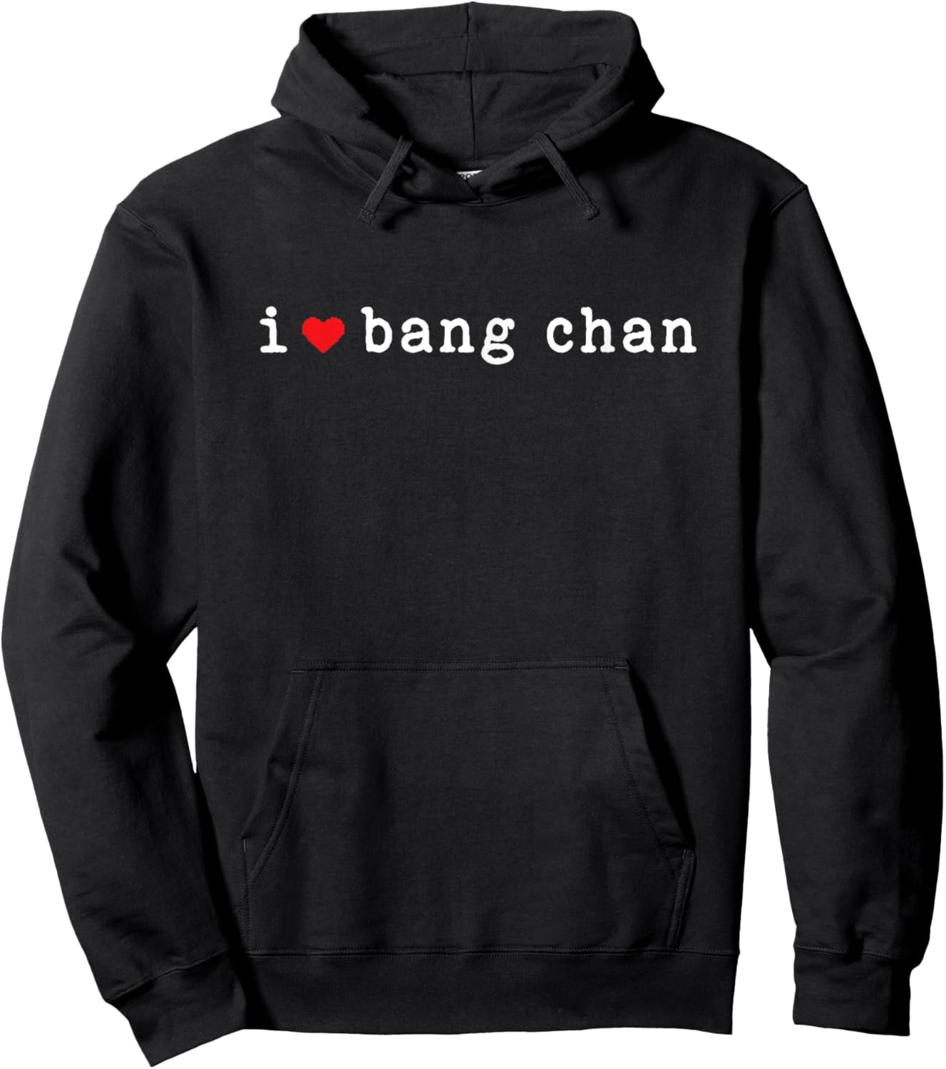 I Love Bang chan I Heart Bang chan Hoodie - Hoodie | Black