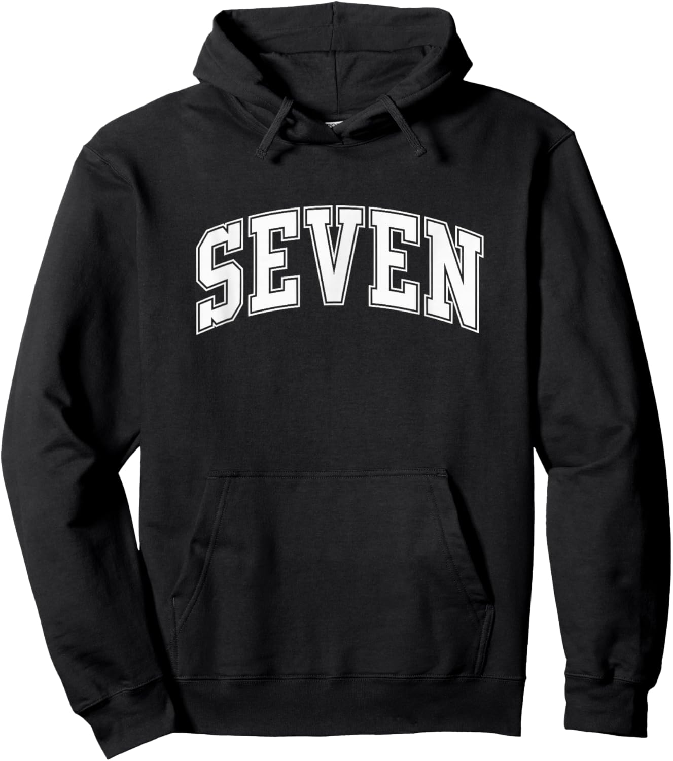 Six Seven Halloween Costume Matching 67 Meme Seven On Back Hoodie - Hoodie | Black