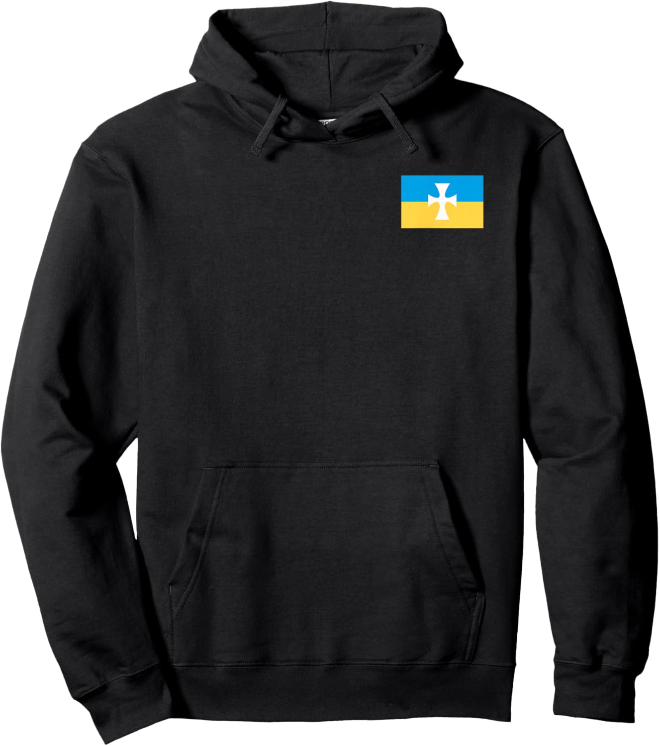 Licensed Sigma Chi Flag Left Chest Hoodie - Hoodie | Black