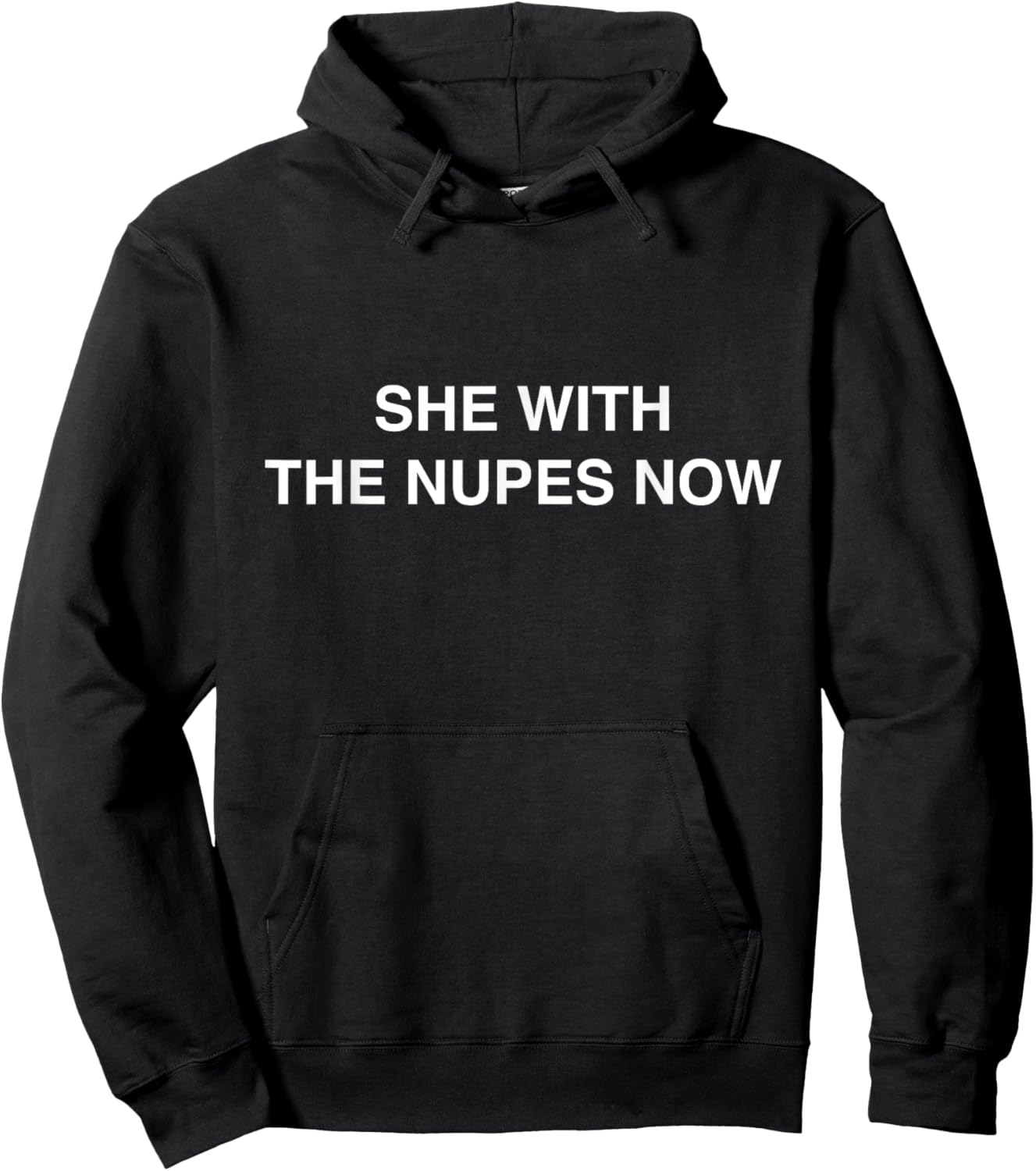 she with The nupes Now Kappa Funny Gift Novelty Big Text Hoodie - Hoodie | Black
