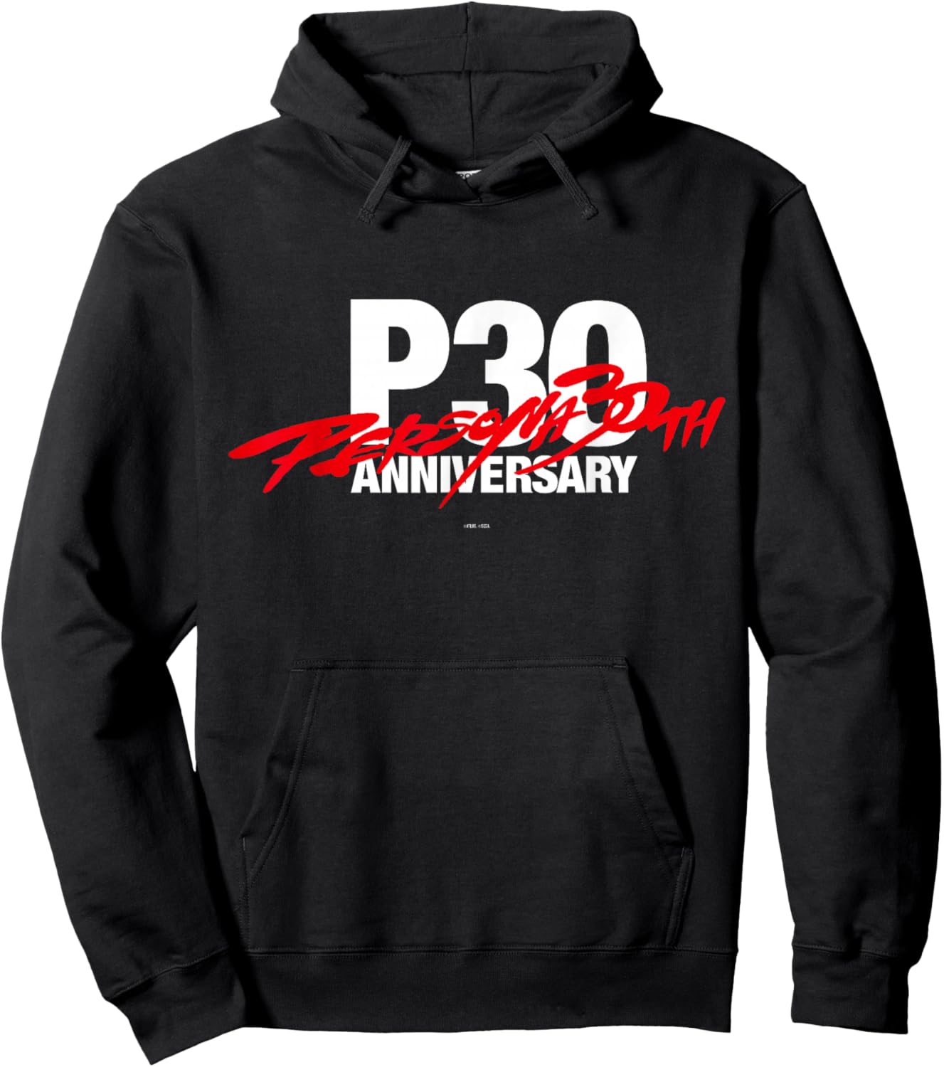Persona 30th Anniversary Black Logo ATLUS Hoodie - Hoodie | Black