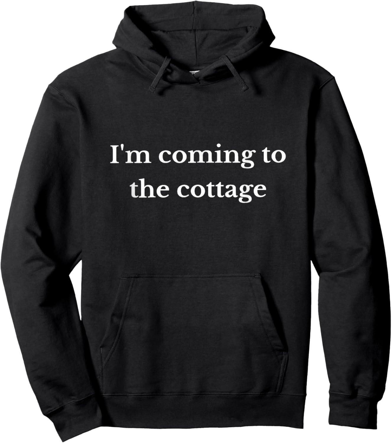 I'm Coming to The Cottage Funny Weekend Hockey Lover Hoodie - Hoodie | Black