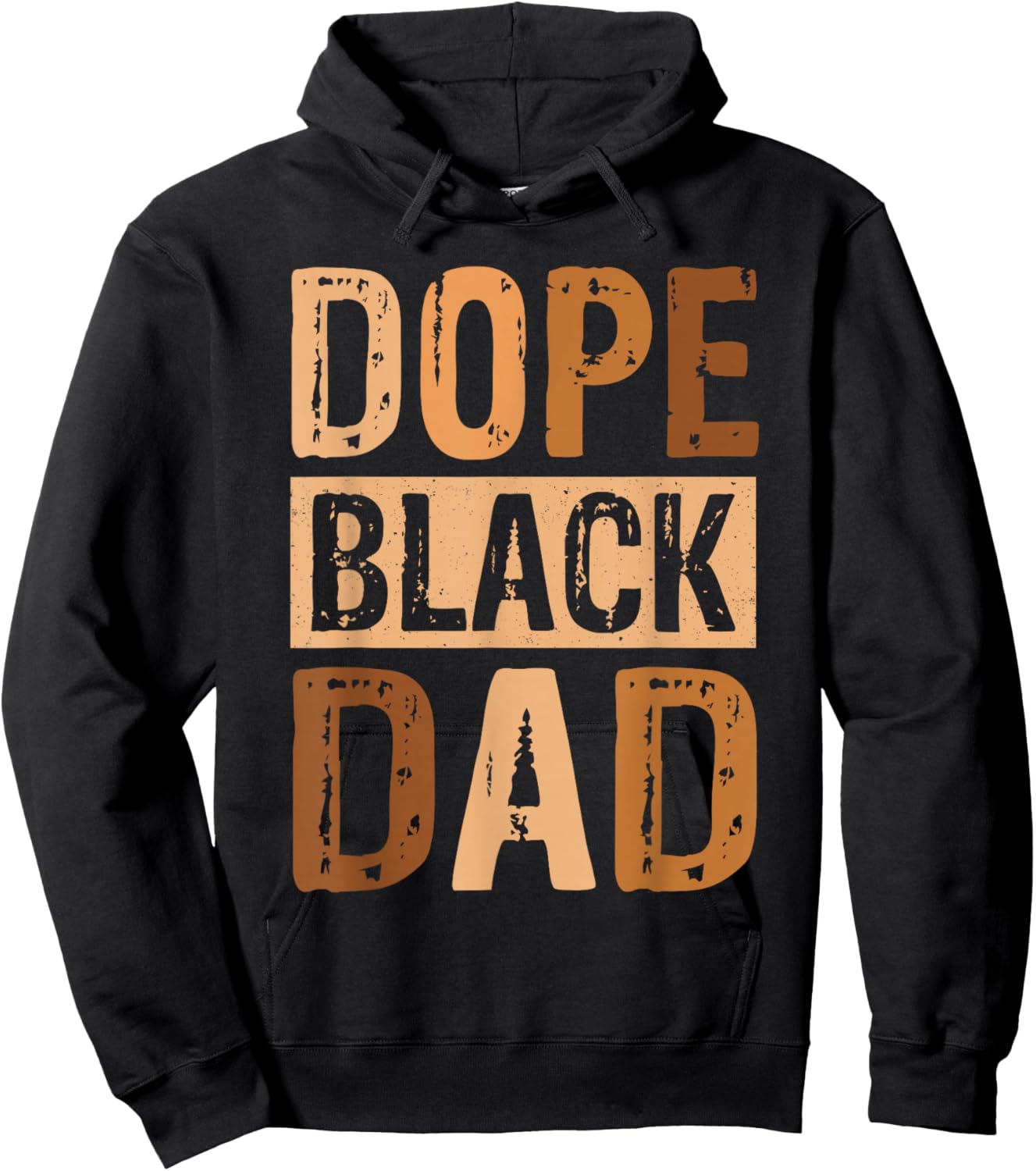 Dope Black Dad Melanin African American Family Matching Hoodie - Hoodie | Black