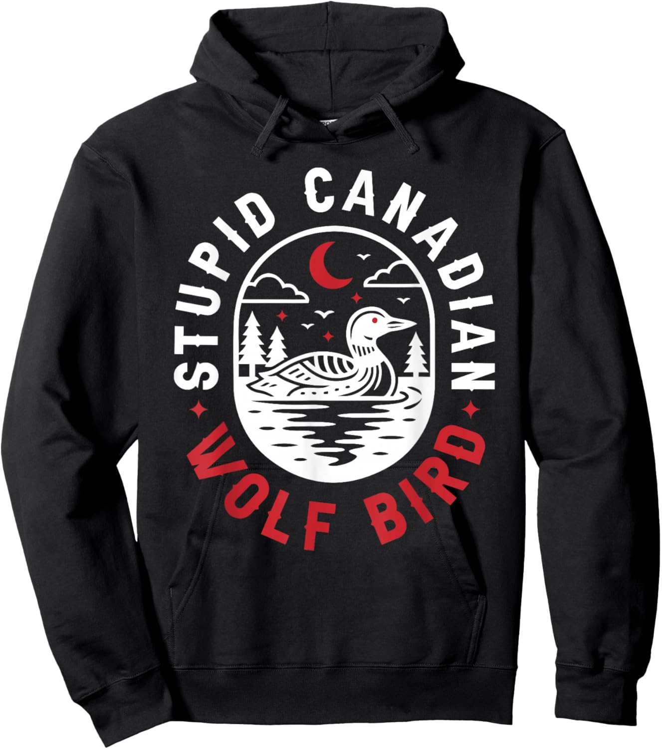 Sarcastic Loon Bird Hoodie - Hoodie | Black