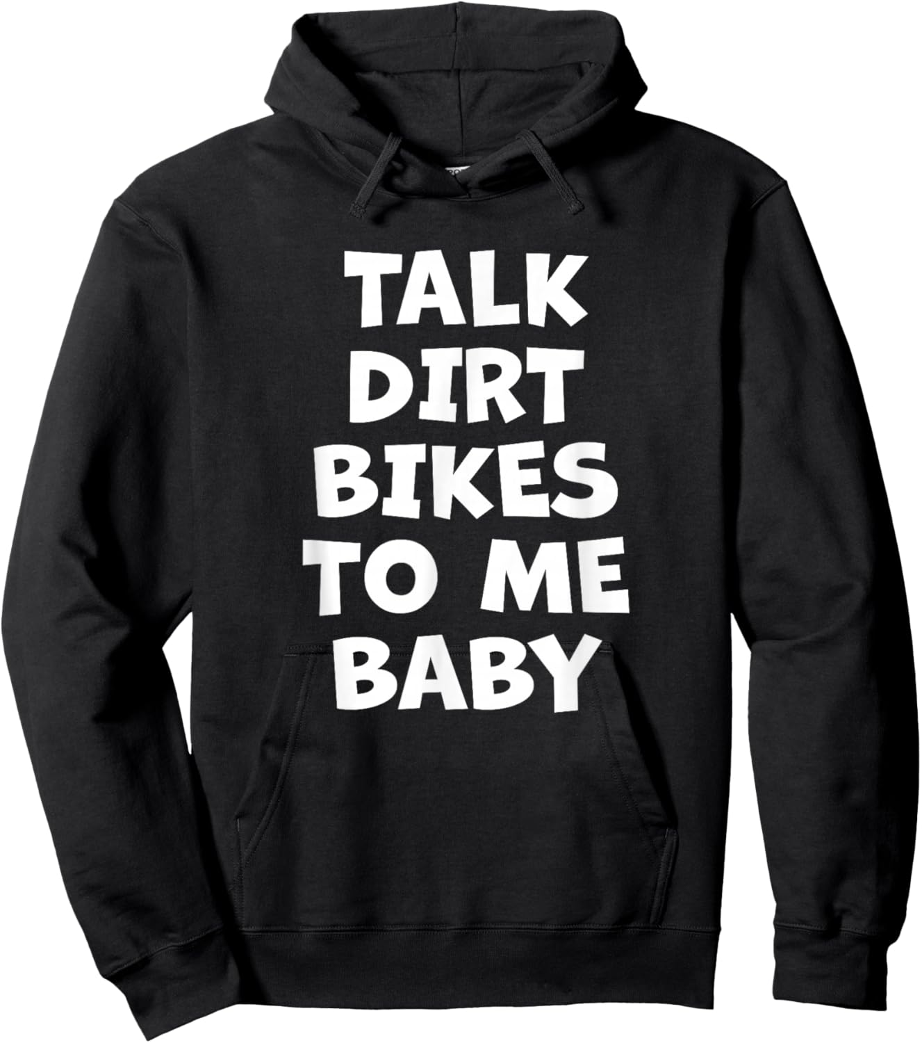 Talk Dirt Bikes to me Baby Hoodie - Hoodie | Black